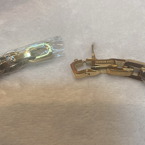 EDDIE BORGO NEW IN PLASTIC 17” Chain Necklace With Bag - Picture 3 of 9